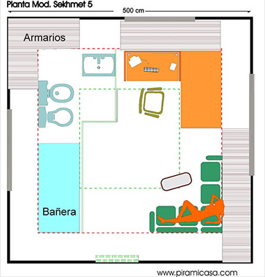 Plano interior de la Pirámide Sekhmet