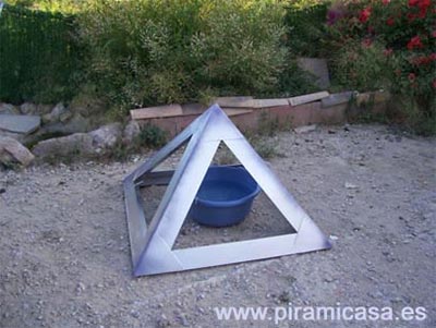 Pirámide para colocar el bebedero de las mascotas y evitar las bacterias infecciosas