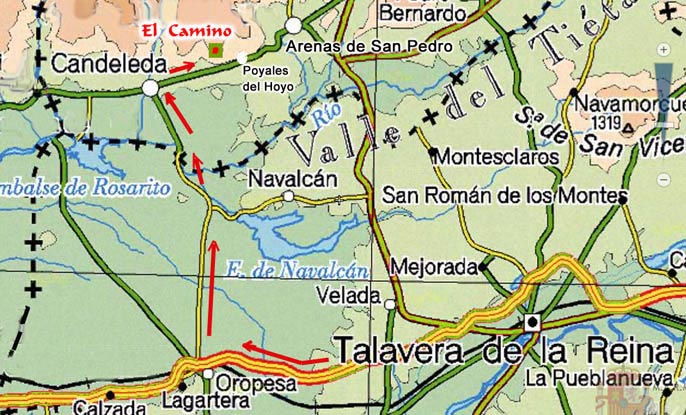 Mapa situación Candeleda